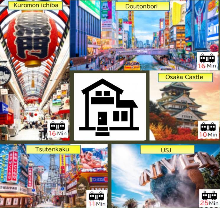 Apartmán Jr天王寺駅・寺田町駅から徒歩圏内！ファミリー大歓迎の広々欧風ハイツ！ Ósaka Exteriér fotografie
